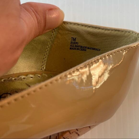 Rampage peep toe cork heel nude - Picture 12 of 12